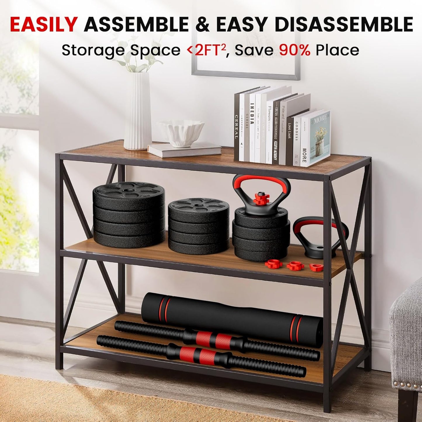 4-in-1 Adjustable Dumbbell Set